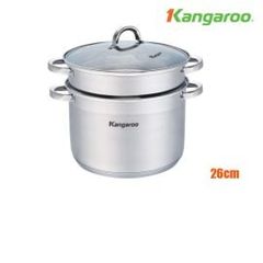 Bộ nồi xửng 5 đáy Kangaroo 26cm KGCP26C1S