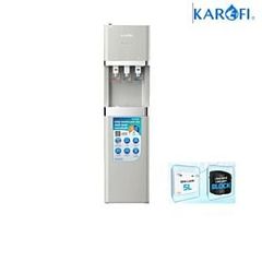 Cây nước nóng lạnh hút bình Karofi HCV-208G, 3 vòi - 3 chức năng nóng lạnh nguội, 01 lõi diệt khuẩn Nano Silver, block, Grey
