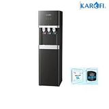Cây nước nóng lạnh hút bình Karofi HCV-208B, 3 vòi - 3 chức năng nóng lạnh nguội, 01 lõi diệt khuẩn Nano Silver, block, black