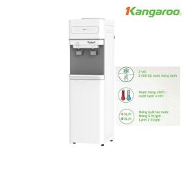 Cây nước nóng lạnh Kangaroo KG36A2, úp bình, 2 vòi 2 chế độ, khoang chứa tiệt trùng chứa cốc, Block