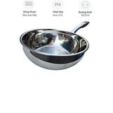 Chảo 5 lớp đáy liền cán giả đúc Fivestar FPC225L001, 22cm