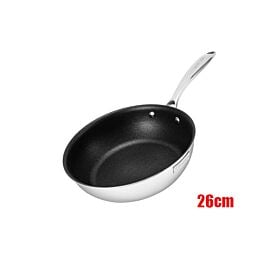 Chảo Inox nguyên khối chống dính vân đá tự nhiên Elmich Standard EL-2846IN26 size 26cm