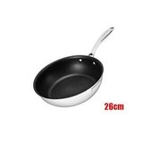 Chảo Inox nguyên khối chống dính vân đá tự nhiên Elmich Standard EL-2846IN26 size 26cm