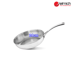 Chảo inox nguyên khối Elmich Trimax EL3739Max size 26 ( 2353739Max ), không chất chống dính