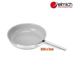 Chảo inox nguyên khối phủ sứ an toàn EL-2865CG26 size 26cm