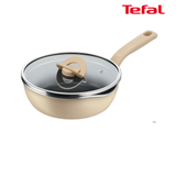 Chảo nồi Tefal G1672524 có nắp đa năng 2 trong 1 - 22cm, vanilla (vàng nhạt)