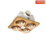 Đèn sưởi nhà tắm âm trần 4 bóng Nanoco NBHR401G, 1100W, 10m2