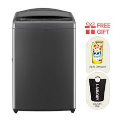 Máy giặt cửa trên LG 15kg T2315DX5G (kính cường lực, núm xoay,, lồng giặt nhựa + thép ko gỉ, truyền động trực tiếp, công nghệ AI DD, Inverter direct drive, Turbowash, kết nối Wifi LG ThinQ