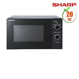 Lò vi sóng cơ 20 lít Sharp R-2030E-CH, 800W, 5 mức công suất, tiếng Việt, màu đen