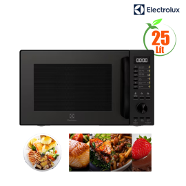 Lò vi sóng Electrolux 25L EMG25D22BM - Màu đen - Điện tử; Nướng 1000W; 900W; 10 chương trình nấu; Tiếng Việt