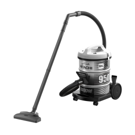 Máy hút bụi thùng đứng Hitachi CV-950F.24CV-BK, 2000W, 18L, 7.8m, 3 đầu hút, vỏ thép, màu đen