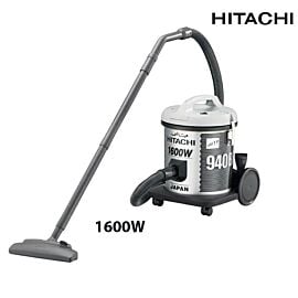 Máy hút bụi thùng Hitachi CV-940Y.24CV-PG , 1600W, 15L, 9m, 3 đầu hút,vỏ thép, Xám