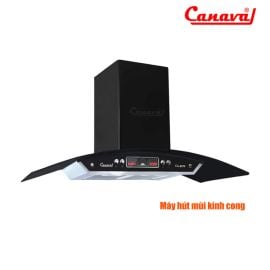 Máy hút mùi Canaval CA-8670G ( 70cm, kính cong, 3 tốc độ, 2 x 80W, Bộ lọc than hoạt tính, ống thoát khi 150cm ,700 x 580 x 475 mm, 850m3 /h )