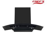 Máy hút mùi kính cong Chefs EH-R308E7G, 70cm, 1100m3/h, 183W, sơn tĩnh điện màu đen