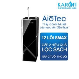 Máy lọc nước Karofi KAQ-M22, 12 cấp lọc, 10L/H, công nghệ AioTec, ấp 2 vi khoáng, bổ sung Hydrogen