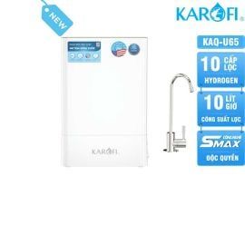 Máy lọc nước Karofi KAQ-U65, 10 lõi lọc Smax , 10L/H, công nghệ AioTec, undersink - có vỏ