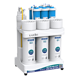 Máy lọc nước RO Hydrogen Karofi KAQ-U03PRO, 10 lõi, 10L/H, 03 lõi lọc thô Smax Pro, undersink ( không vỏ )