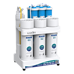 Máy lọc nước RO Hydrogen Karofi KAQ-U03PRO, 10 lõi, 10L/H, 03 lõi lọc thô Smax Pro, undersink ( không vỏ )