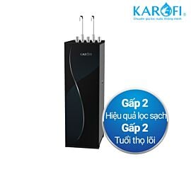 Máy lọc nước RO Hydrogen tích hợp nóng lạnh Karofi KAD-D69, 11 cấp lọc, tủ đứng slim, 20L/h, 2 vòi, 3 chức năng ( 430W, 90W), làm lạnh bằng block - Zitek 4.0