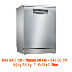 Máy rửa bát độc lập Bosch HMH.SMS4HCI48E, Series 4, 14 bộ, Home connect, EcoSilence Drive