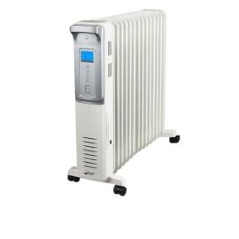 Máy sưởi dầu FujiE OFR4413 13 thanh , 2500W, bảng điều khiển điện tử, trắng bạc