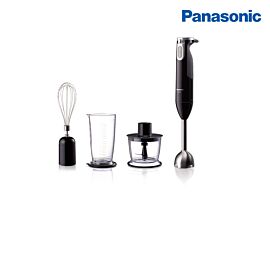 Máy xay cầm tay Panasonic MX-SS1BRA, Công suất 600W, có thêm các cối đi kèm, chân máy và lưỡi cắt làm bằng thép không gỉ cao cấp
