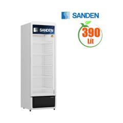 Tủ mát đứng Sanden 1 cánh 390L SPC-0390, 3 kệ, tay nắm chìm. KT 560x610x1875