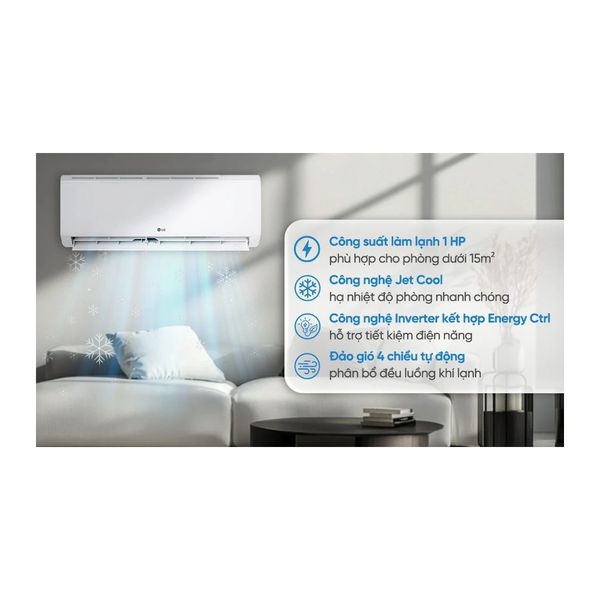 Điều hòa LG IFC09M1U 2026 , inverter 1HP 9000 BTU/h (2026), dàn nóng