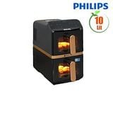 Nồi chiên không dầu 10L Philips NA462/70, 2750W, 2 khoang, điều khiển cảm ứng