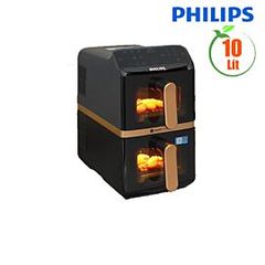 Nồi chiên không dầu 10L Philips NA462/70, 2750W, 2 khoang, điều khiển cảm ứng