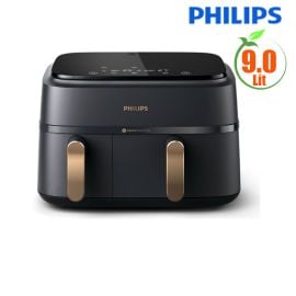 Nồi chiên không dầu 9L 2 ngăn Philips NA352/00, 2750W, Rapid Air Plus, 8 chương trình cài đặt sẵn