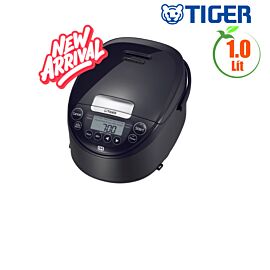 Nồi cơm cao tần Tiger 1.0L JPW-H10V, 1088W, lòng nồi dày 1,5mm, 12 chế độ nấu, đen