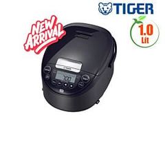 Nồi cơm cao tần Tiger 1.0L JPW-H10V, 1088W, lòng nồi dày 1,5mm, 12 chế độ nấu, đen