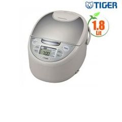 Nồi cơm điện tử Tiger 1.8L JAX-S18W, 918W, lòng nồi dày 1,8mm, 9 chế độ nấu, trắng