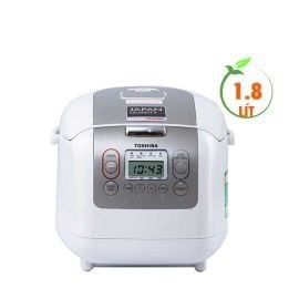 Nồi cơm điện tử Toshiba RC-18NTFV(W), 1.8L, 800W, Công nghệ nấu 3D, lòng nồi 4mm,