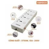 Ổ Cắm có dây Nanoco NES43415-3, 4 ổ đa năng, 4 công tắc