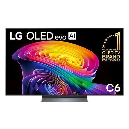 TV LG 55-inch Oled evo OLED55C6PSA (webOS 26, Tấm nền: OLED evo,Bộ xử lý α11 AI Processor 4K Gen3 ,Dolby Atmos, 120/165Hz, loa 40W(3 loa)α9 AI Sound Pro (,Bluetooth 5.3,,2026