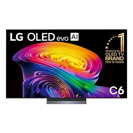 TV LG 65-inch Oled evo OLED65C6PSA (webOS 26, Tấm nền: OLED evo,Bộ xử lý α11 AI Processor 4K Gen3 ,Dolby Atmos, 120/165Hz, loa 40W(3 loa)α9 AI Sound Pro (,Bluetooth 5.3,,2026