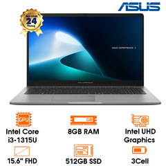 Laptop Asus ExpertBook P1503CVA i3-1315U | 8GB DDR5 | 512GB SSD | 15.6