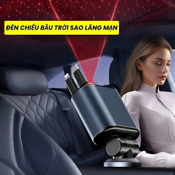 Tẩu Sạc Ô Tô Hỗ Trợ Sạc Nhanh 120W 5In1