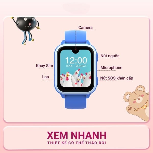 Đồng hồ định vị Wonlex KT33 đa năng