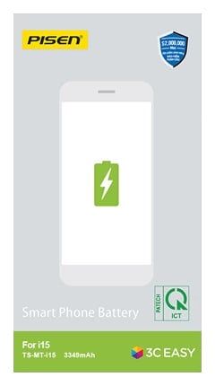 Pin iPhone 15 Chính Hãng PISEN (Dung lượng chuẩn 3349mAh)