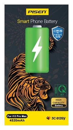 Pin iPhone 12 Pro Max Chính hãng Pisen (Dung lượng cao 4640mAh)