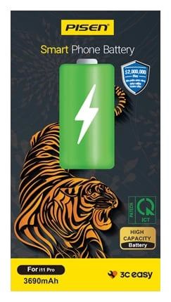 Pin iPhone 11 Pro Chính hãng Pisen (Dung lượng cao 3690mAh)
