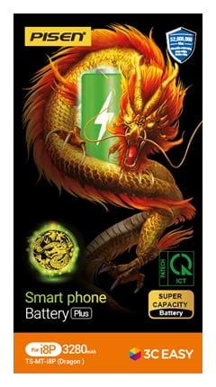 Pin iPhone 8 Plus Chính hãng Pisen (Dung lượng siêu cao 3280mAh)