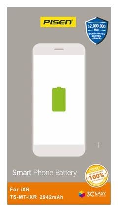 Pin iPhone XR Chính Hãng PISEN (Dung lượng chuẩn 2942mAh)