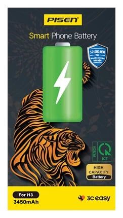 Pin iPhone 13 Chính Hãng Pisen (dung lượng cao 3450mAh)