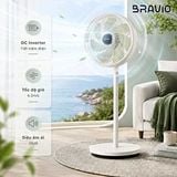 Quạt cây Bravio Windy A10, 7 cánh, động cơ DC 35W, 6.2m/s, 28dB, màu trắng