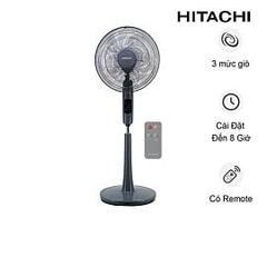 Quạt cây Hitachi LF-A6RCGN, 55W, 5 cánh, 3 mức tốc độ gió, remote
