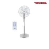 Quạt cây Toshiba F-LSA20 - Màu trắng - 60W, 5 cánh 40cm; 3 tốc độ; Hẹn giờ; Khiển từ xa;
